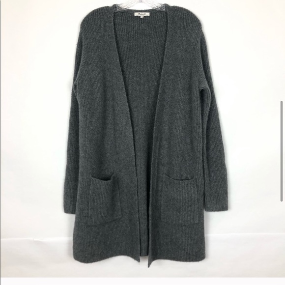 Madewell Sweaters Madewell Backstage Cardigan Gray Wool Blend